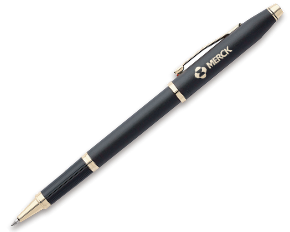 Cross新世紀系列-黑金鋼珠筆-2504