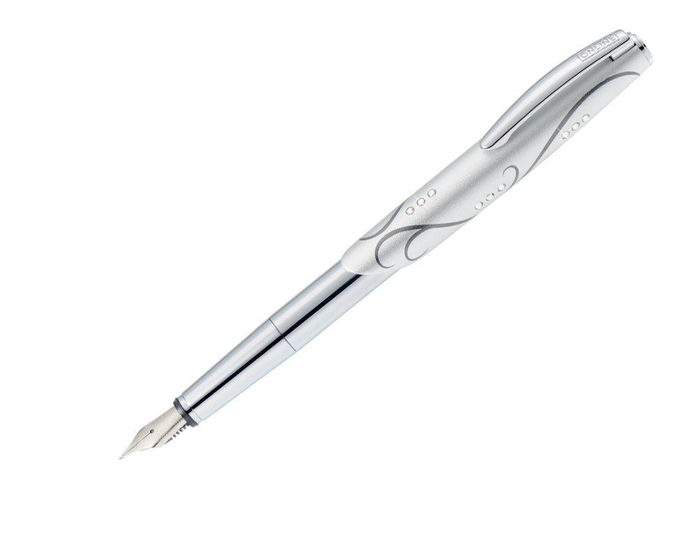 Online Fountain Pen Sinfonie Silver-交響樂鋼筆30159銀/F-30159